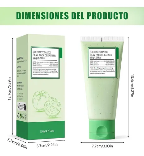 Máscara De Arcilla De Tomate Verde, Máscara Limpiadora De Ar