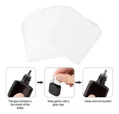 Wipes X600 Pcs Removedor Pegamento Pestañas Y Uñas Manicuria