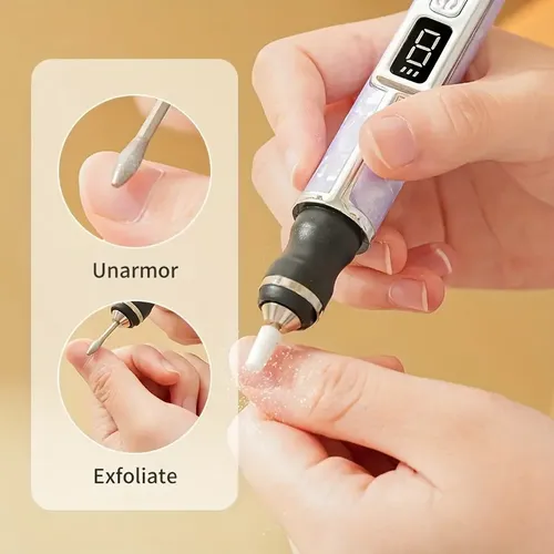 Lima Eléctrica Lcd Para Taladrar Uñas Con Rectificadora De 6