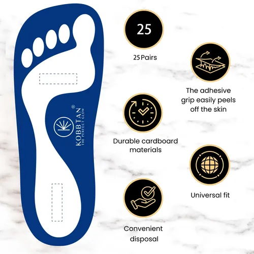 Pads Para Spray Bronceador Kobbtan Para Pies 25 Pares