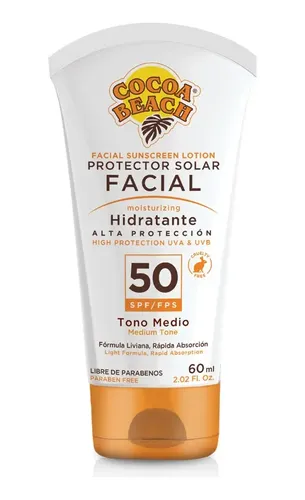 Protector Solar Facial Color 50 Fps 60ml Cocoa Beach