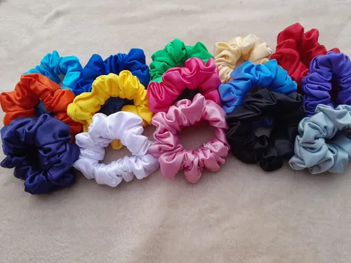 50 Scrunchies Gomitas Para El Cabello Accesorios