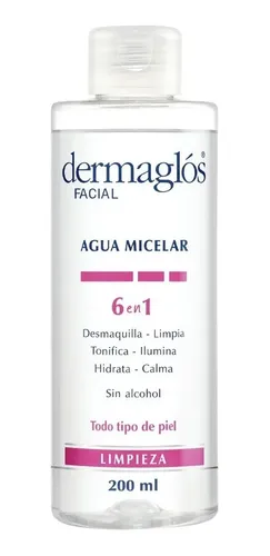 Agua Micelar 6 En 1 Desmaquillante X200 Ml- Dermaglós Facial