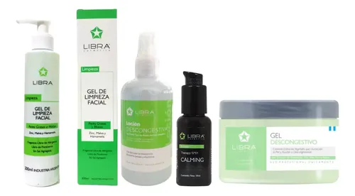 Libra Gel Piel Mixta+ Calming+ Loc Desc +  Gel Descong Chico