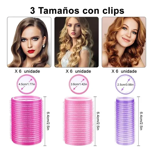 Tubos Para Cabello, Juego De 35 Rulos Para Cabello, 3 I