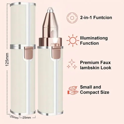 Depilador Facial Recortador Cejas Eléctrico Usb