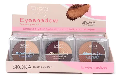 Paleta Sombras Para Ojos Glow Vibes Skora 4 Tonos