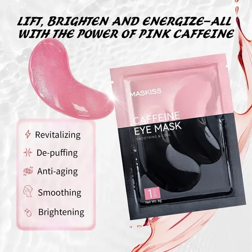 Parches Para Ojos Maskiss Con Cafeína 25 Pares Antiojeras