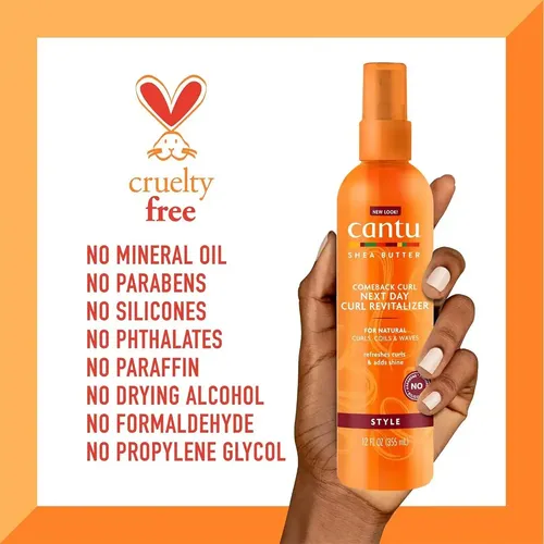 Cantu Spray Day After Revitalizador De Rulos 355ml Curly Gir