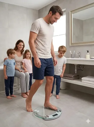 Balanza Digital De Baño Vidrio Templado Kanjihome 180kg Lcd