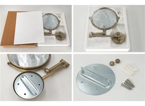 Espejo Maquillaje 8  Plegable 3x Aumento Baño