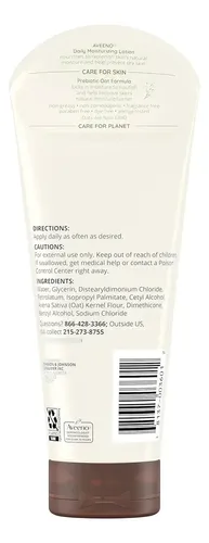 Aveeno Loción Corporal Hidratante Diaria, Sin Fragancia, 8 .