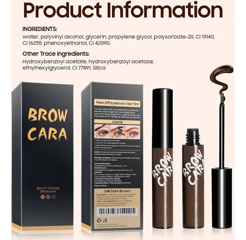 Gel De Cejas Tipo Tatuaje Marrón Claro