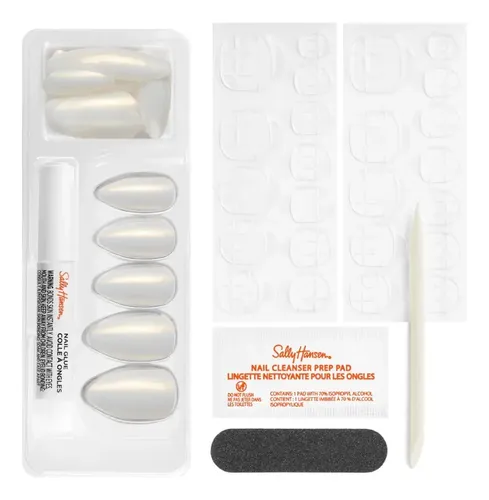 Uñas Postizas Sally Hansen Plastic Nails Press On Almendra