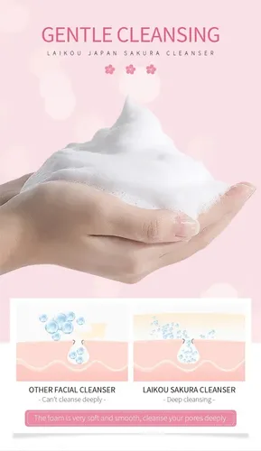 Gel Limpiador Facial Purificante Flor De Prunus Cerezo Japon