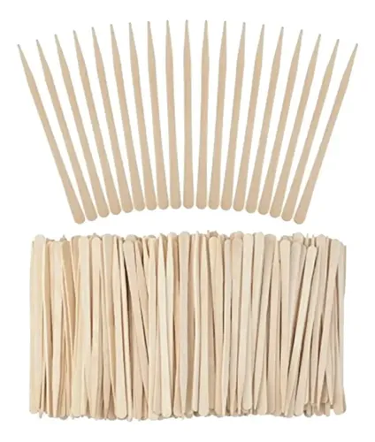 Palitos De Cera De Madera, 200 Uds., Aplicadores De Cera