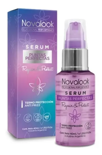 Serum Reparador Puntas Protector Termico 40 Ml Novalook X 3u