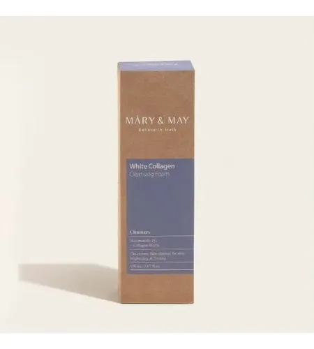 Espuma Limpiadora Facial Mary & May con Colágeno y Niacinamida para Piel Sensible