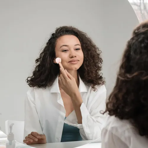 Rodillo Facial Jade Y Cuarzo Rosa Metalizado Para Belleza