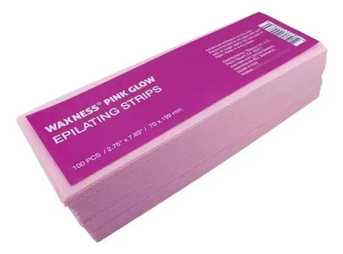 Tiras Depiladoras Waxness Pink Glow Extra Comfort X Pulgadas
