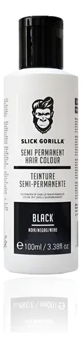 Tinte Semipermanente Negro Para Cabello Slick Gorilla