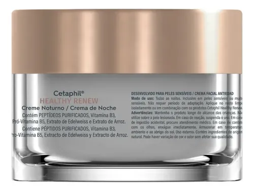 Crema De Noche Antiedad Cetaphil Healthy Renew X 50 Ml Sensible Noche