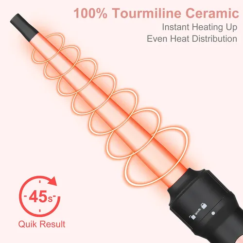 Emocci Pro Curling Iron 5 En 1 Cerámica Mujeres Calor Rápido