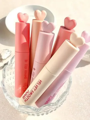 Novo Labial Lip Mate Terciopelo Tapa Corazoncito