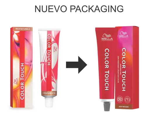 Combo Wella Tintura Color Touch X6unidades Tono Sin Tono