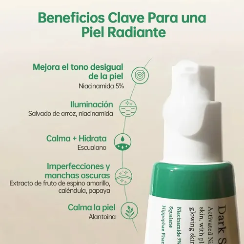 Sérum resplandeciente corrector de manchas oscuras Axis-y, 5 ml, con niacinamida
