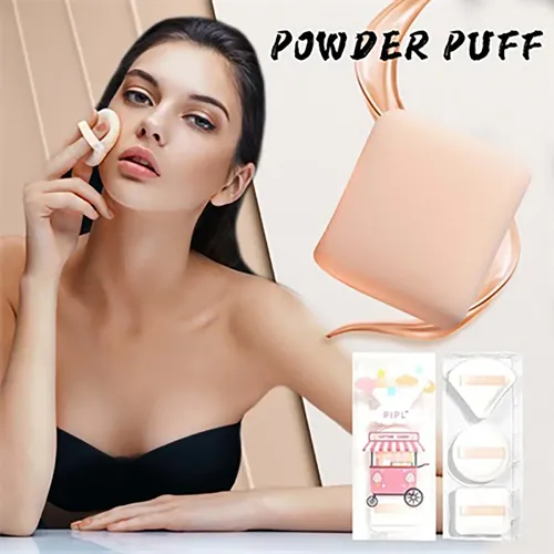 J Juego Tres Piezas Q Puff Set Super Soft Powder