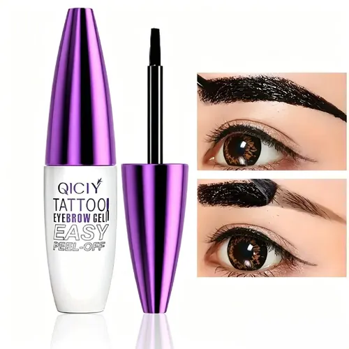 Gel Tatuaje De Cejas Peel Off Qiciy Fácil De Aplicar