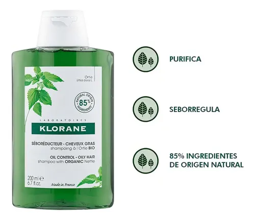 Klorane Shampoo Al Extracto De Ortiga X 200 Ml