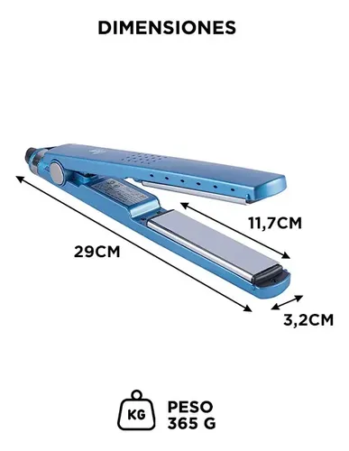 Planchita Para El Pelo Care By Gadnic Pro Titanium Pantalla Lcd 30W