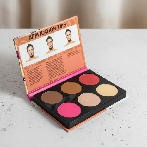 Paleta De Contorno Rubor  Highlighter