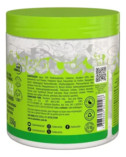Salon Line To De Cacho Gelatina Super Definición Gel X 550gr