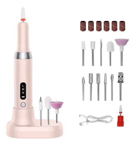 Pulidor Esmeril Drill Uñas Taladro Para Uñas Base De Htht Rosa