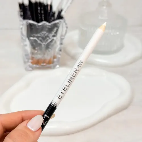 Delineador De Ojos Lapiz Crayón Duo Blanco Negro Pink 21
