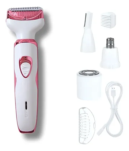 Depiladora Afeitadora Mujer 4 En 1 Facial Corporal Sin Dolor