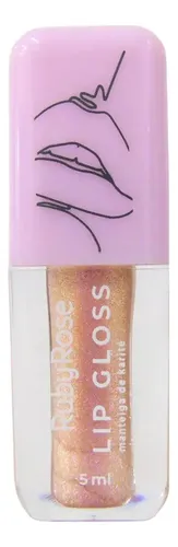 Brillo De Labios Ruby Rose Tono Flashlight 5 Ml Lila