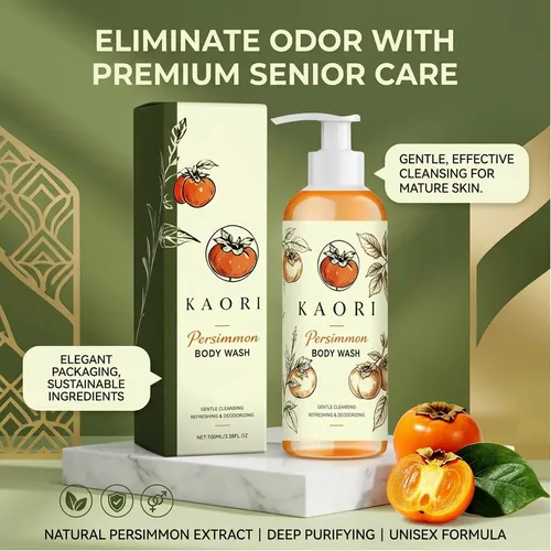 Deodorizing Persimmon Body Wash For Old People Smell, 1pcs