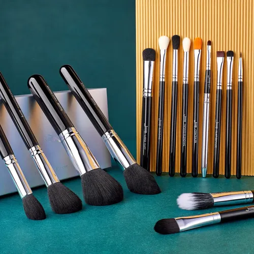 Juego De Brochas De Maquillaje Jessup Pro 15 Piezas Con Mang