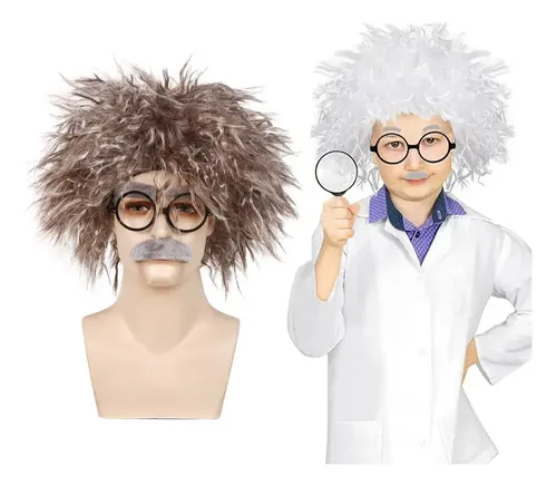 Sh Peluca Einstein: Trenzas Marrones – Científico Loco