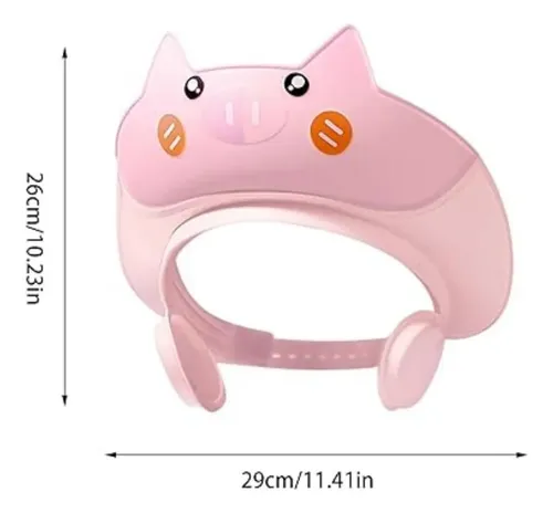 Visera Ajustable Para Baño Bebé Con Protección De Oídos