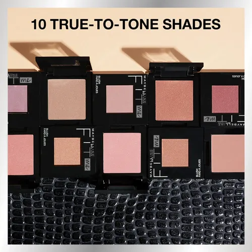 Colorete En Polvo Maybelline Fit Me, Malva, Ligero Y Durader