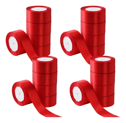 20 Rollos De Liston Decorativa De 4 Cm De Ancho, Largo 45 Zg