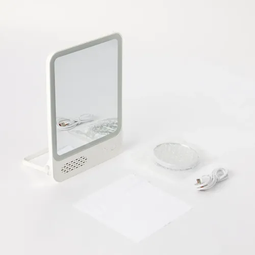 Espejo De Mesa Con Luz Led Rectangular Blanco Otten Blanco