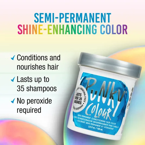 Color De Cabello Semipermanente Punky Azul 100ml Vegano Y L