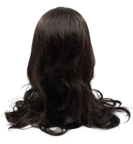 Pelucas Tonos Simil Natural Lacio Punta Sin Fleqillo Tamaño De La Base 60cm Tono Castaño Oscuro #2