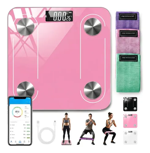 Báscula Digital Electrónica Bluetooth+elastic Premium De 3 B